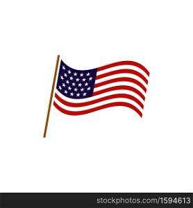 Usa flag graphic design template vector isolated illustration. Usa flag graphic design template vector isolated