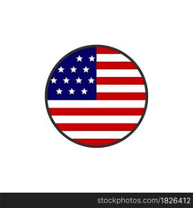 USA flag icon vector design templates on white background