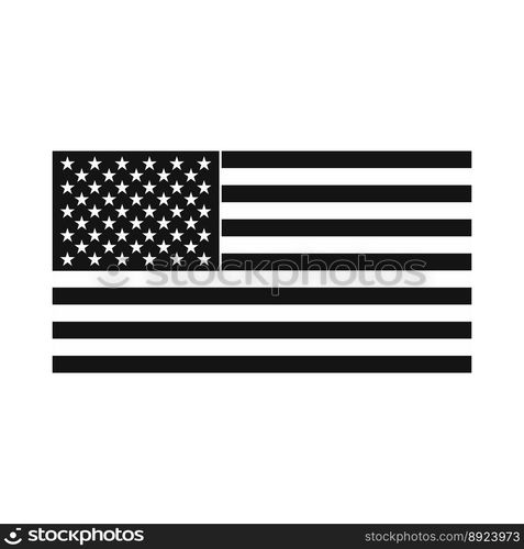 Usa flag icon vector image