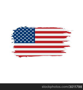 USA Flag isolated. USA flag, vector illustration on a white background