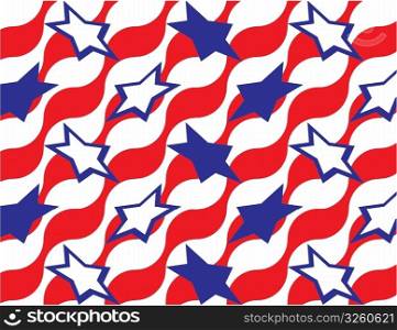 USA flag - seamless wrapping pattern
