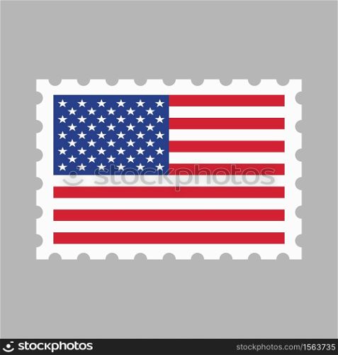 USA Flag Stamp isolated on background. United States of America. Vector illustration.. USA Flag Stamp isolated on background. United States of America.