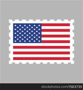 USA Flag Stamp isolated on background. United States of America. Vector illustration.. USA Flag Stamp isolated on background. United States of America.