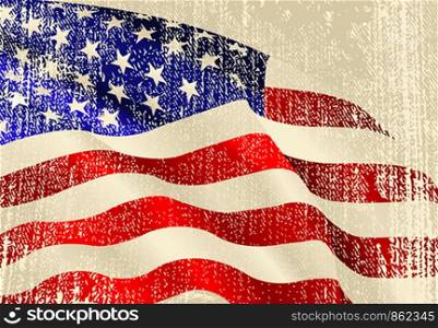 USA flag theme background and texture