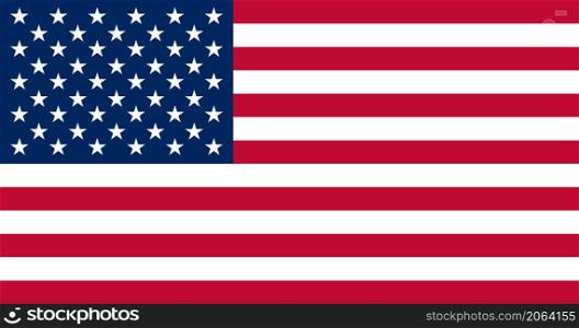 USA flag. United States flag. Vector illustration