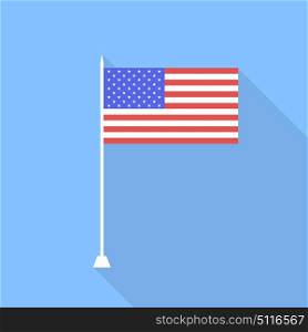 USA flag. Vector illustration .