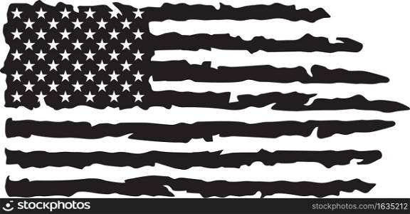 USA grunge flag