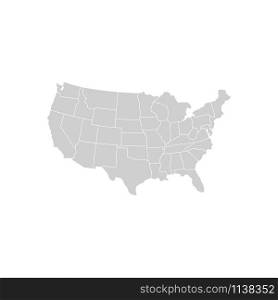 USA map vector. Vector design abstract illustration