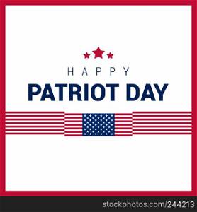 USA Patriot day design with flag vector