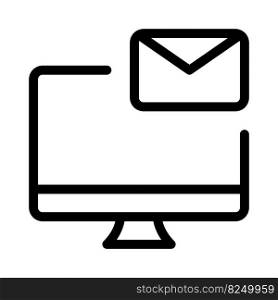 Usage of desktop for electronic mail communication.
