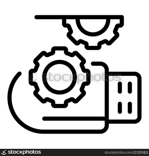 Usb cyber icon outline vector. Fraud theft. Secure key. Usb cyber icon outline vector. Fraud theft