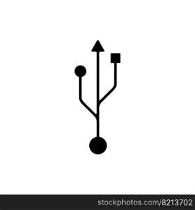 USB data transfer icon vector illustration symbol design