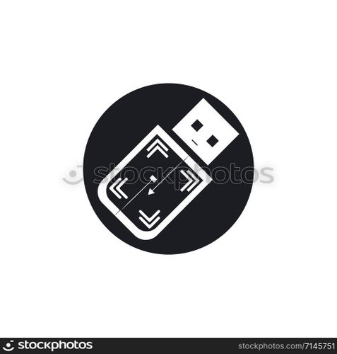  USB data transfer logo vector template