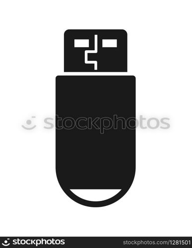 USB flash drive. Simple flat design for sites and applications