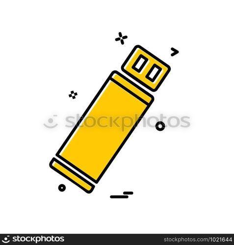 Usb icon design vector