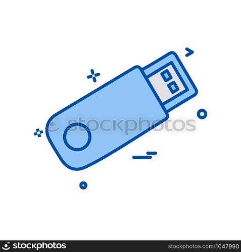 USB icon design vector