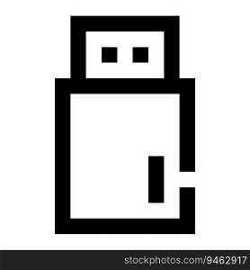 Usb icon. Internet technology concept. Icon in line style