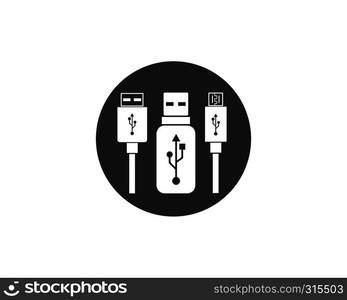 usb icon vector illustration template