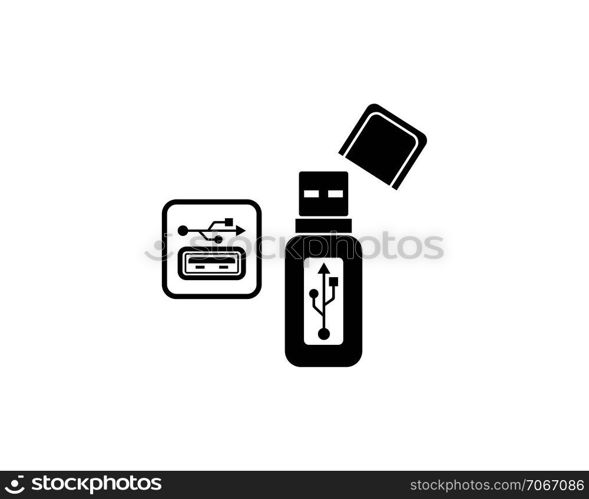 usb icon vector illustration template