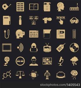 Usb icons set. Simple style of 36 usb vector icons for web for any design. Usb icons set, simple style