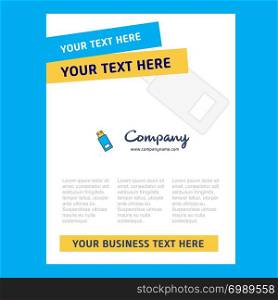 USB Title Page Design for Company profile ,annual report, presentations, leaflet, Brochure Vector Background