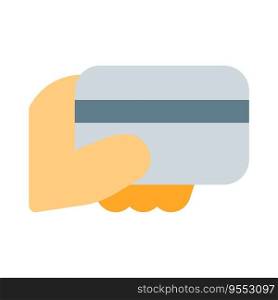Use of credit card for cashless payment
