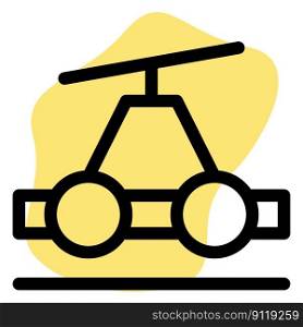 Use of handcar for railroad inspection.