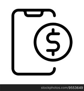 Use of smartphone for cashless payments
