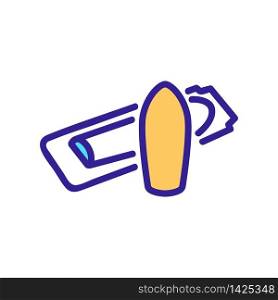 use of suppositories for hemorrhoids icon vector. use of suppositories for hemorrhoids sign. color symbol illustration. use of suppositories for hemorrhoids icon vector outline illustration