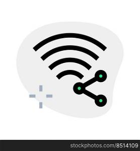 Use of wifi for transferring data between devices.