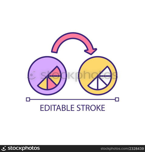 Use simple color palette for logo design RGB color icon. Avoid bright shades in branding. Web design. Isolated vector illustration. Simple filled line drawing. Editable stroke. Arial font used. Use simple color palette for logo design RGB color icon