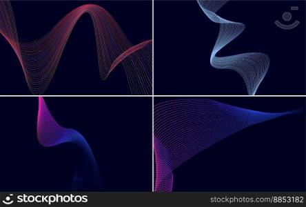 Use these geometric wave pattern backgrounds to add movement to your project