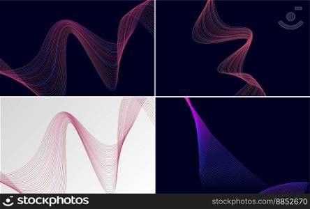 Use this pack of vector backgrounds for a trendy presentation. flyer. or brochure