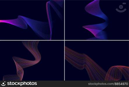 Use this pack of vector backgrounds for a vibrant presentation. flyer. or brochure