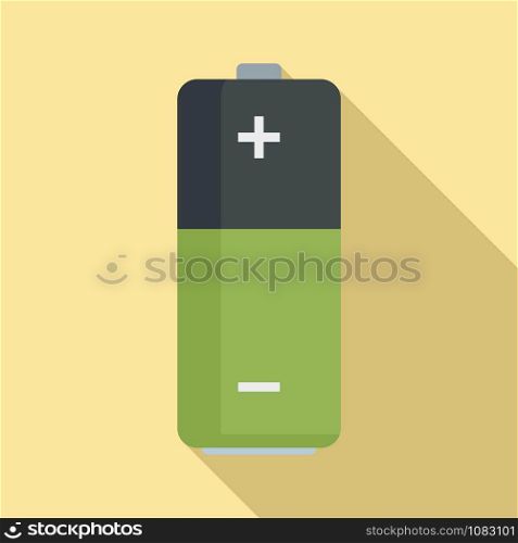 Used battery icon. Flat illustration of used battery vector icon for web design. Used battery icon, flat style