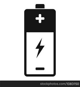 Used battery icon. Simple illustration of used battery vector icon for web design isolated on white background. Used battery icon, simple style