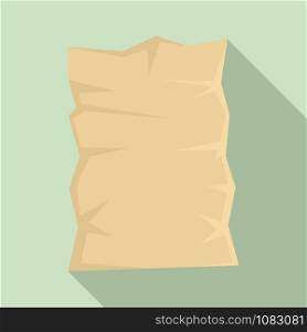 Used eco paper pack icon. Flat illustration of used eco paper pack vector icon for web design. Used eco paper pack icon, flat style