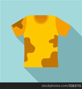 Used kid tshirt icon. Flat illustration of used kid tshirt vector icon for web design. Used kid tshirt icon, flat style