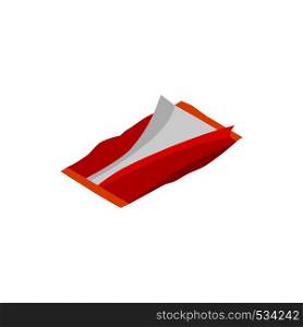 Used plastic packaging icon in isometric 3d style on a white background. Used plastic packaging icon, isometric 3d style