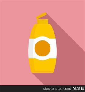 Used shampoo bottle icon. Flat illustration of used shampoo bottle vector icon for web design. Used shampoo bottle icon, flat style