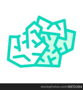 used wipe color icon vector. used wipe sign. isolated symbol illustration. used wipe color icon vector illustration flat