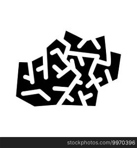 used wipe glyph icon vector. used wipe sign. isolated contour symbol black illustration. used wipe glyph icon vector illustration flat