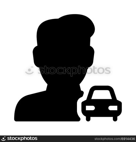 User Car, icon on isolated background