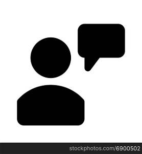 user chat, icon on isolated background