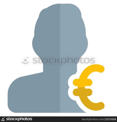 user earning a money in a euro domination currency