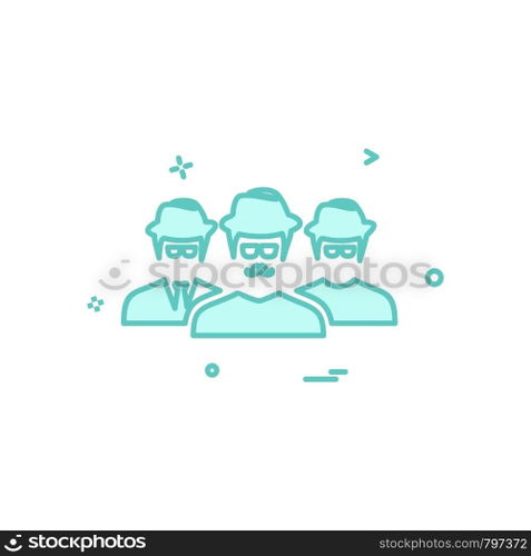 User Group icon design vector