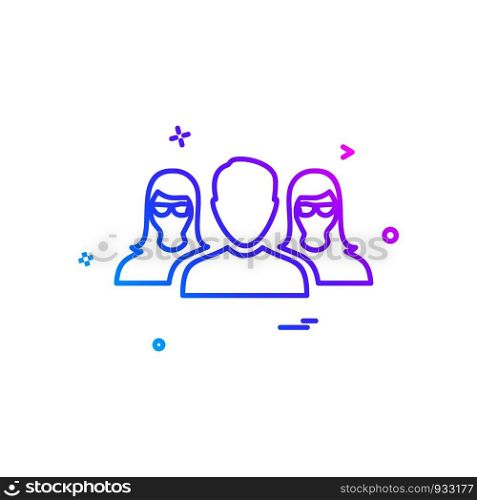 User Group icon design vector