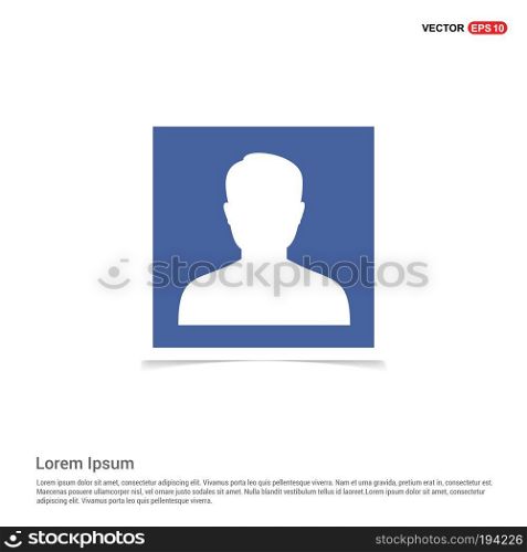 user icon - Blue photo Frame