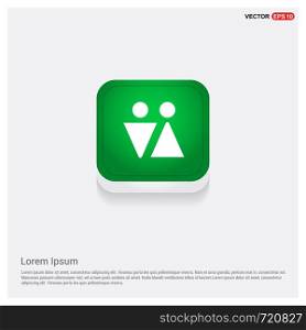 User IconGreen Web Button - Free vector icon