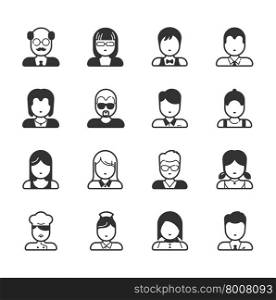 User Icons and People Icons , eps10 vector format